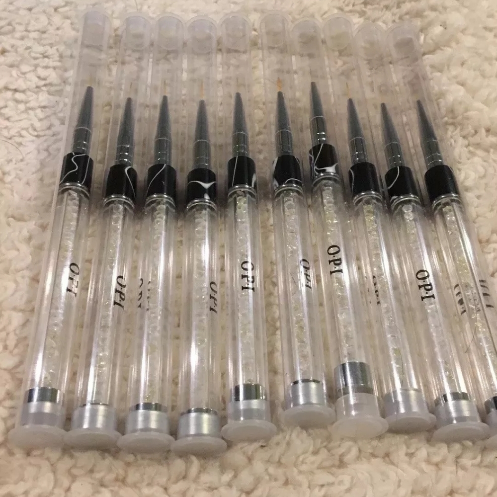 Set Of 10 Opi Artist Diamond Nail Art Brush